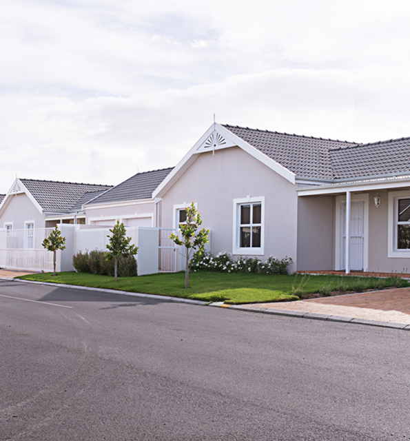 Completed house after