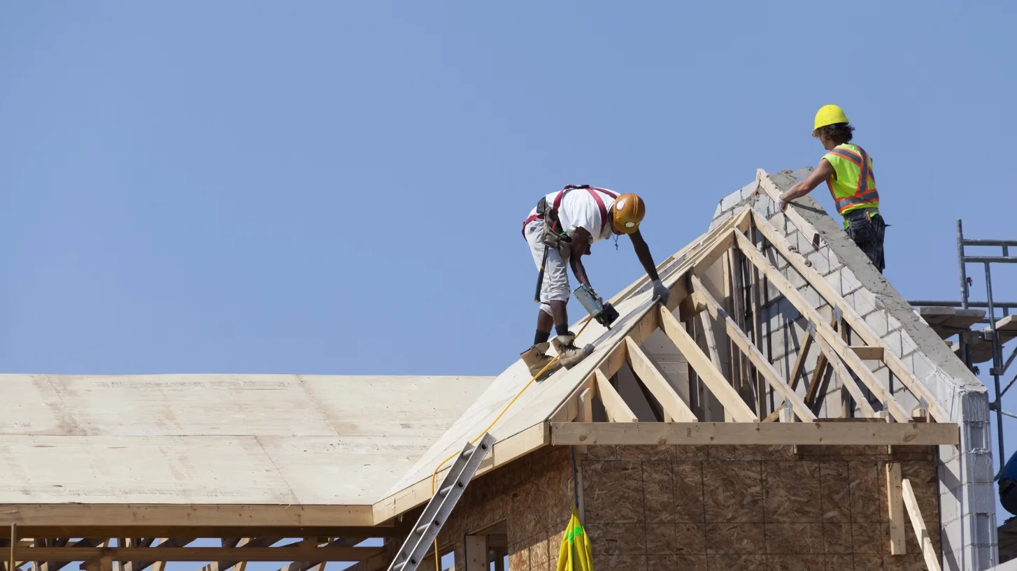 workers on roof